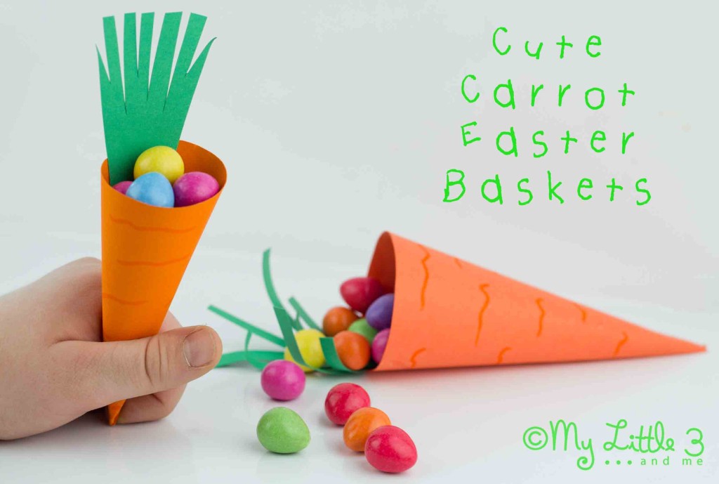 Cute Carrot Easter Baskets