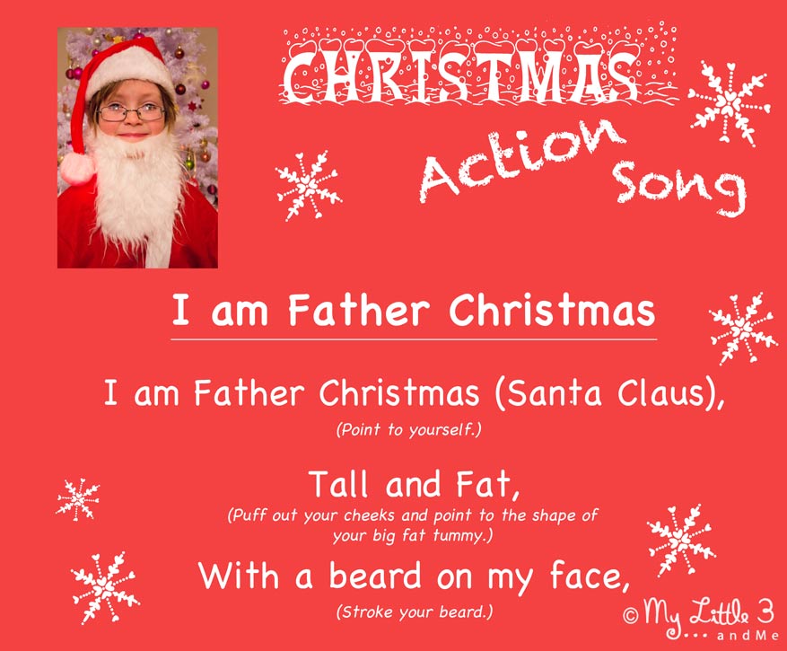 Christmas Song For KidsI Am Santa Claus  Kids Craft Room